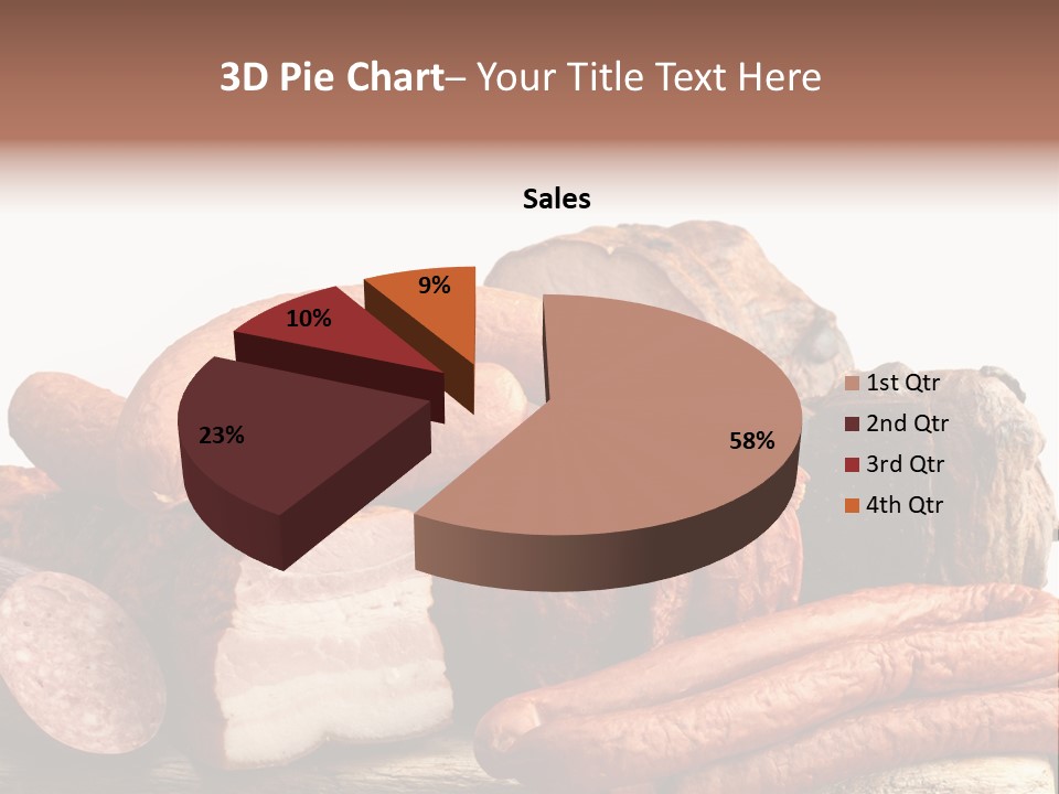 Groceries Variation Large PowerPoint Template