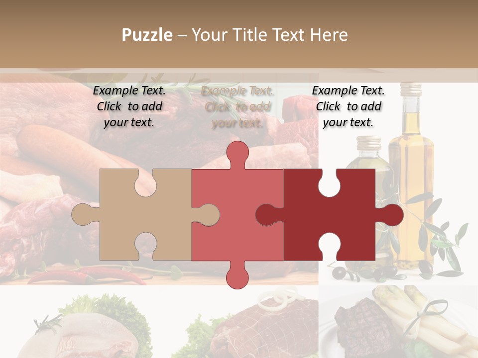 Essen Wurst Bio PowerPoint Template