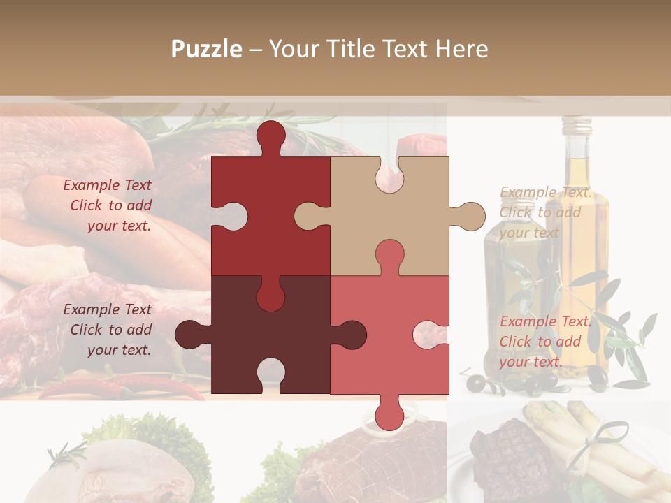 Essen Wurst Bio PowerPoint Template