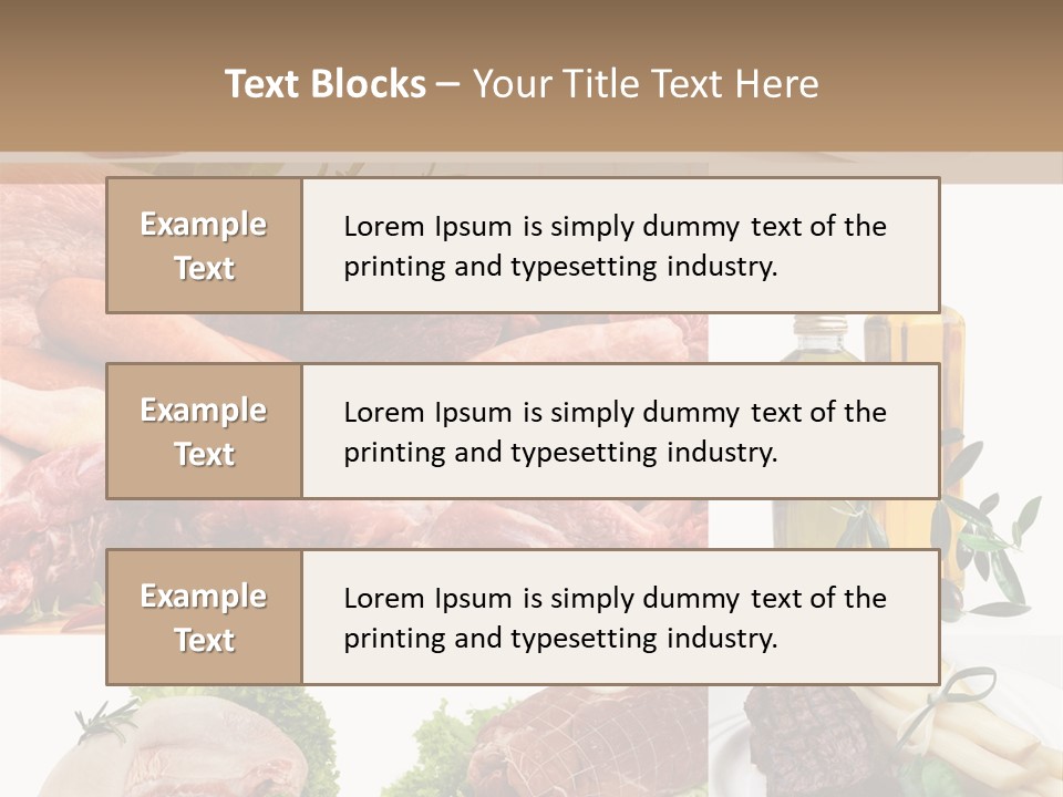 Essen Wurst Bio PowerPoint Template