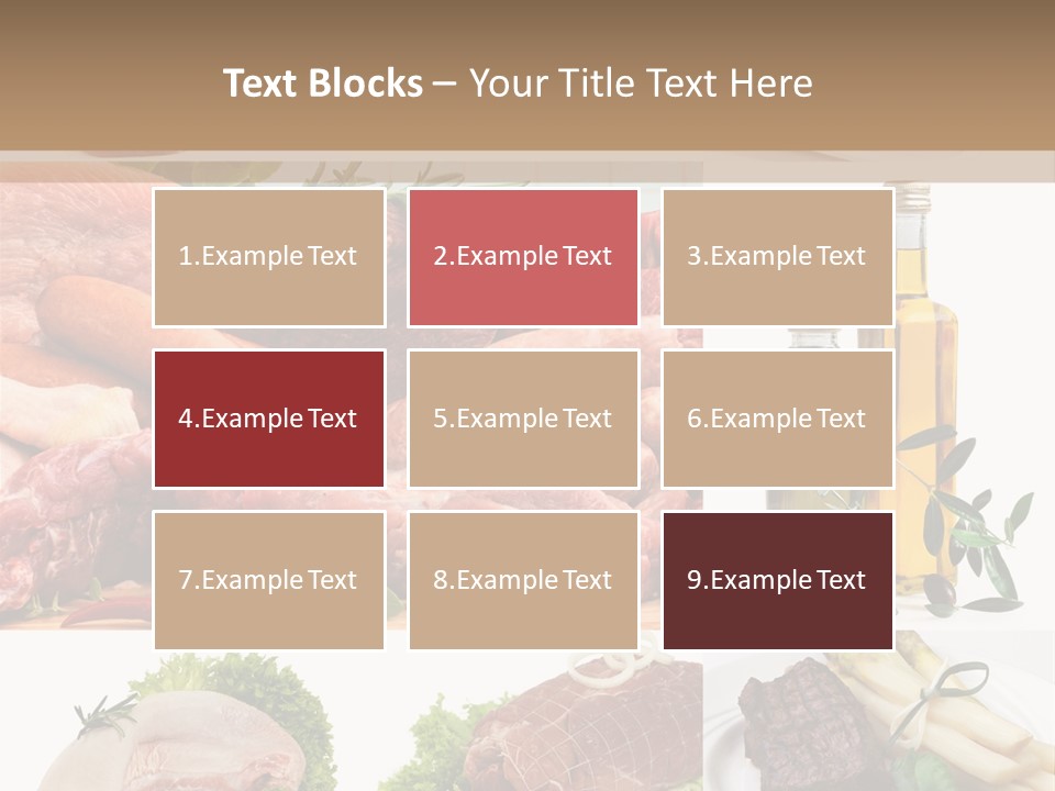 Essen Wurst Bio PowerPoint Template