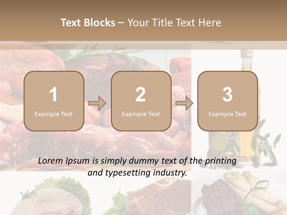 Essen Wurst Bio PowerPoint Template