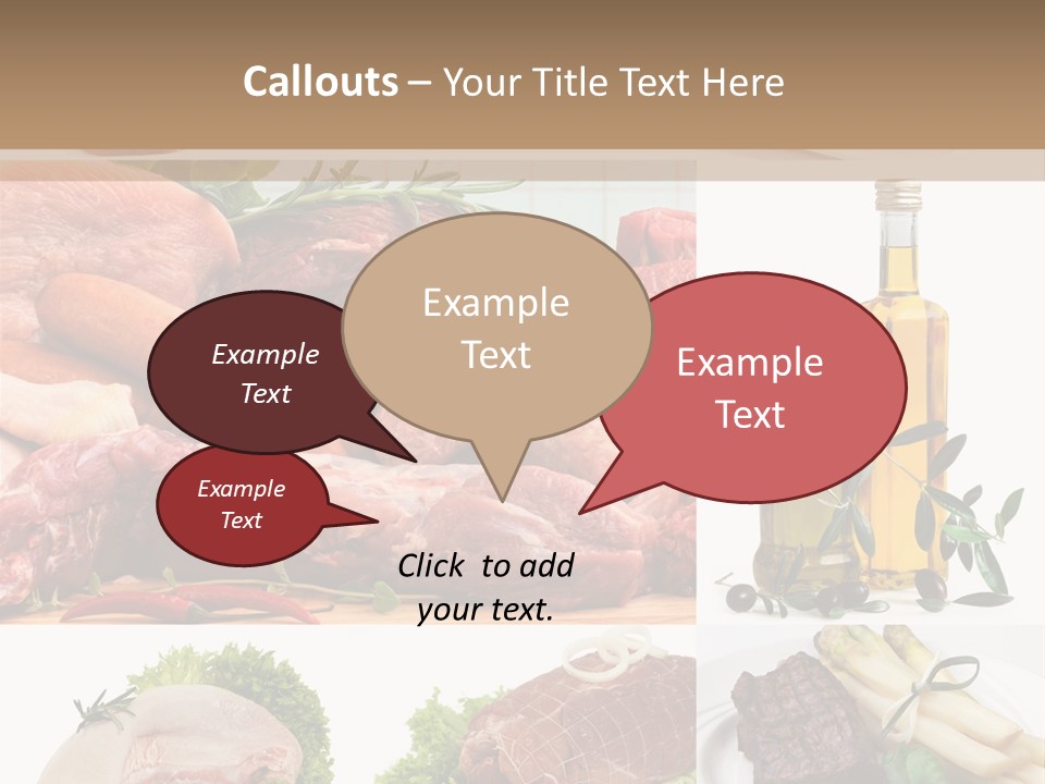 Essen Wurst Bio PowerPoint Template