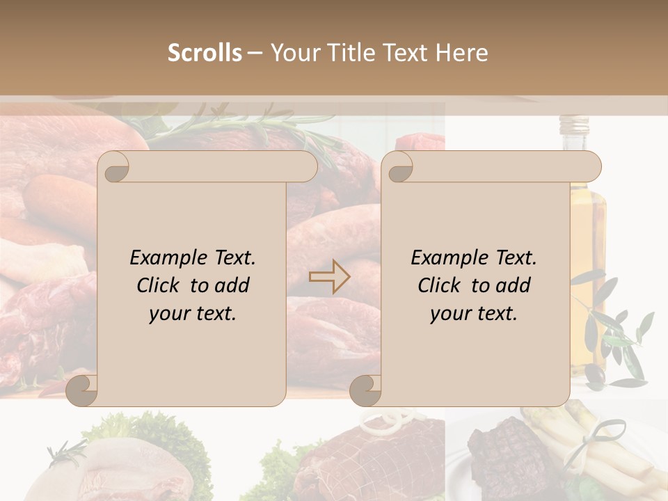 Essen Wurst Bio PowerPoint Template