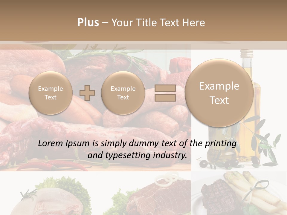 Essen Wurst Bio PowerPoint Template