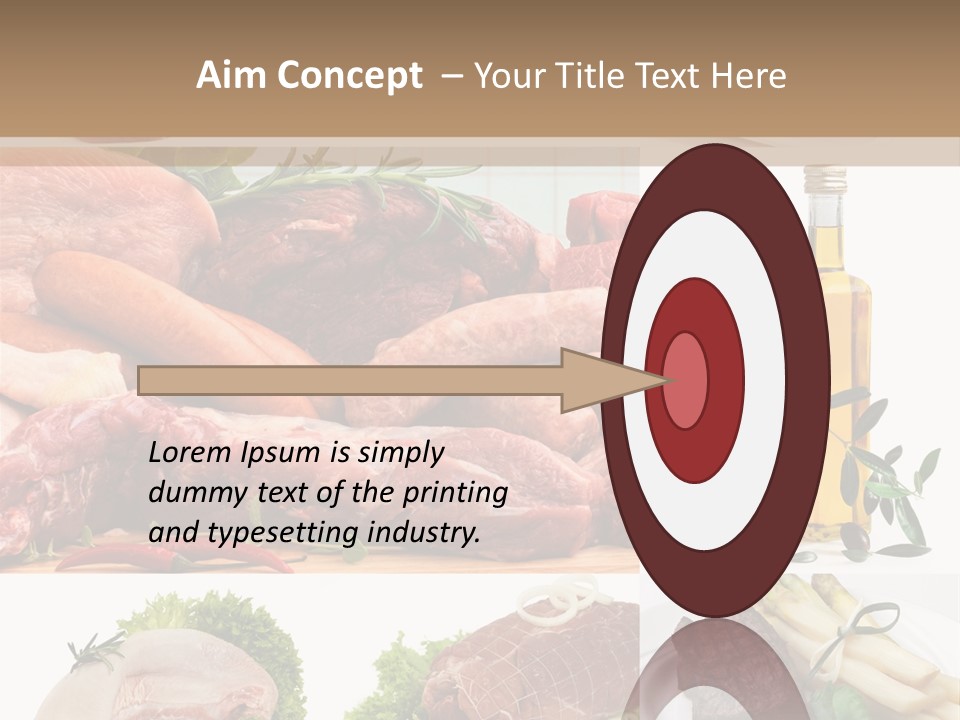 Essen Wurst Bio PowerPoint Template