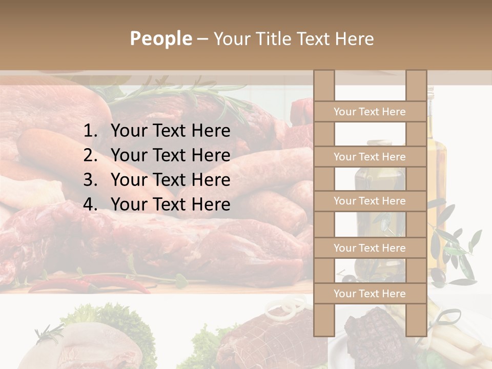 Essen Wurst Bio PowerPoint Template
