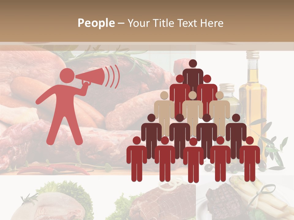 Essen Wurst Bio PowerPoint Template