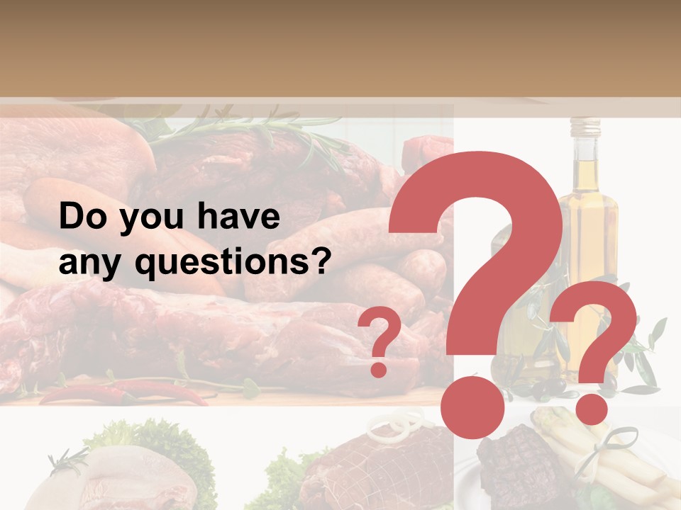 Essen Wurst Bio PowerPoint Template