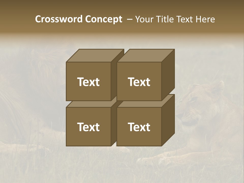 Cacciatrice Leoni PowerPoint Template