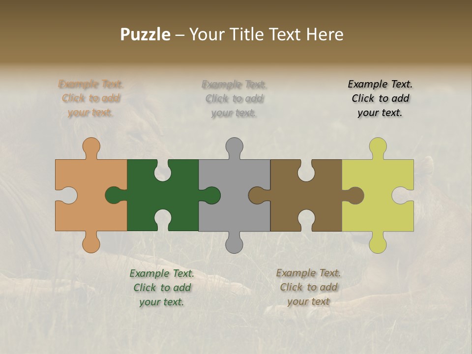 Cacciatrice Leoni PowerPoint Template