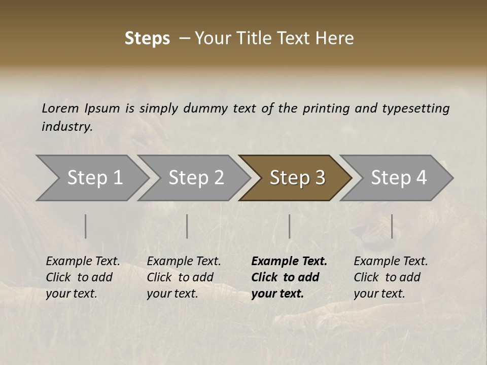 Cacciatrice Leoni PowerPoint Template