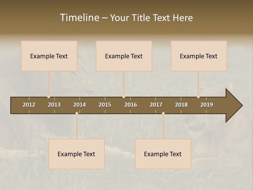 Cacciatrice Leoni PowerPoint Template