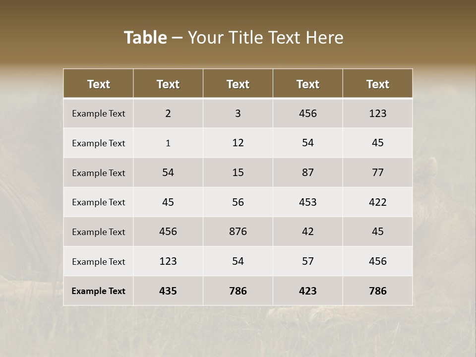 Cacciatrice Leoni PowerPoint Template