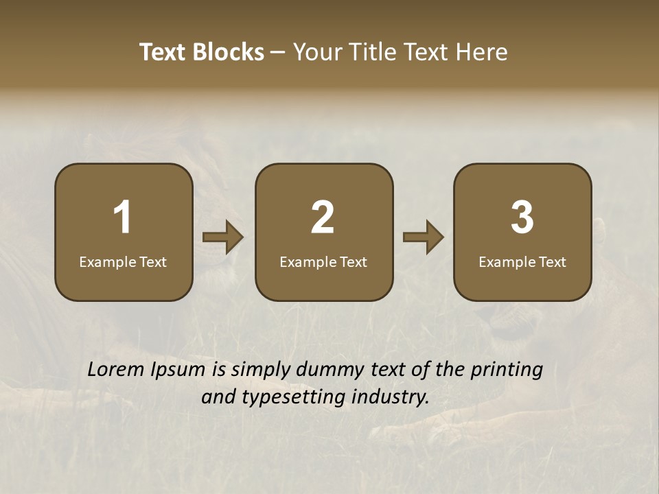 Cacciatrice Leoni PowerPoint Template