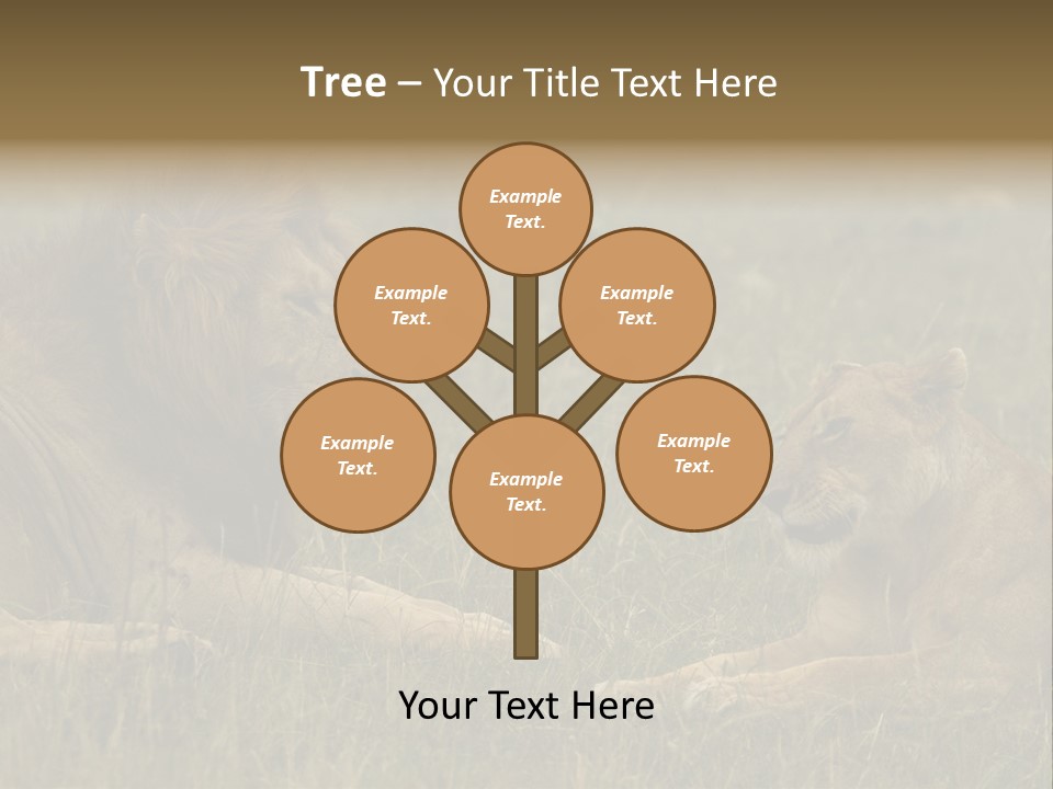 Cacciatrice Leoni PowerPoint Template