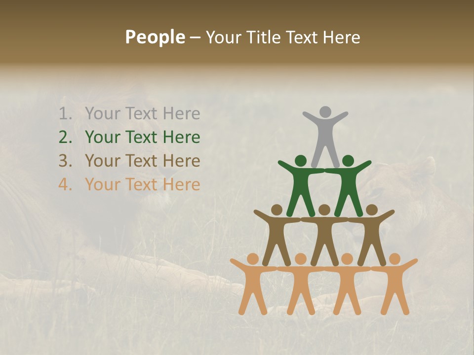 Cacciatrice Leoni PowerPoint Template