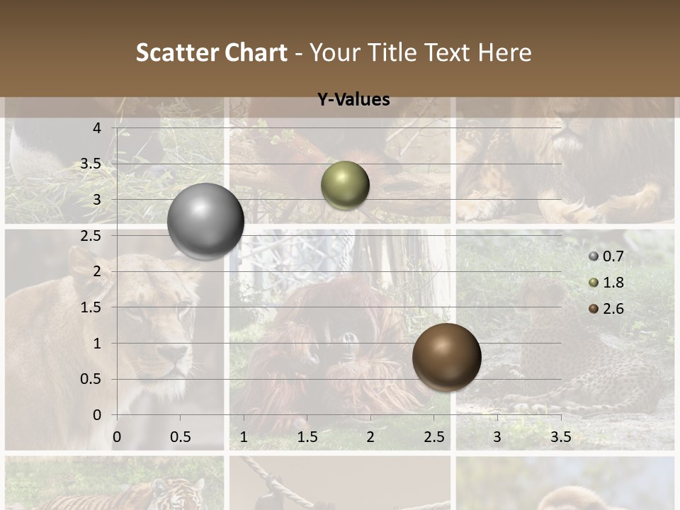 Funny Lion Siberian PowerPoint Template