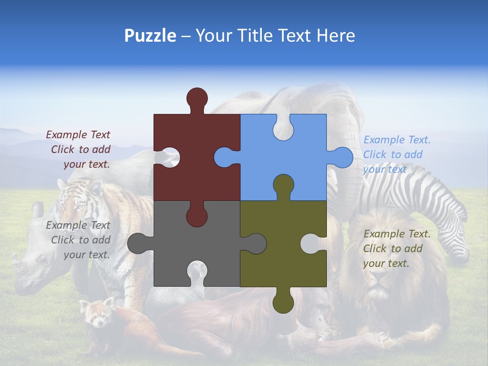 Vacation Environmental Red Panda PowerPoint Template