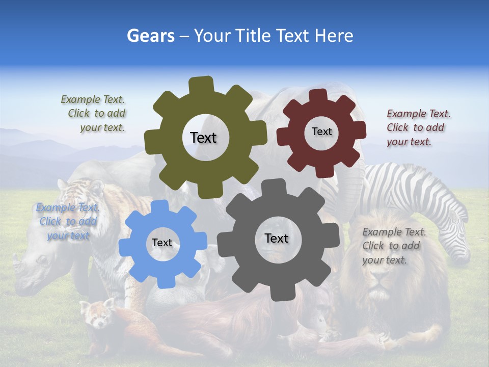 Vacation Environmental Red Panda PowerPoint Template