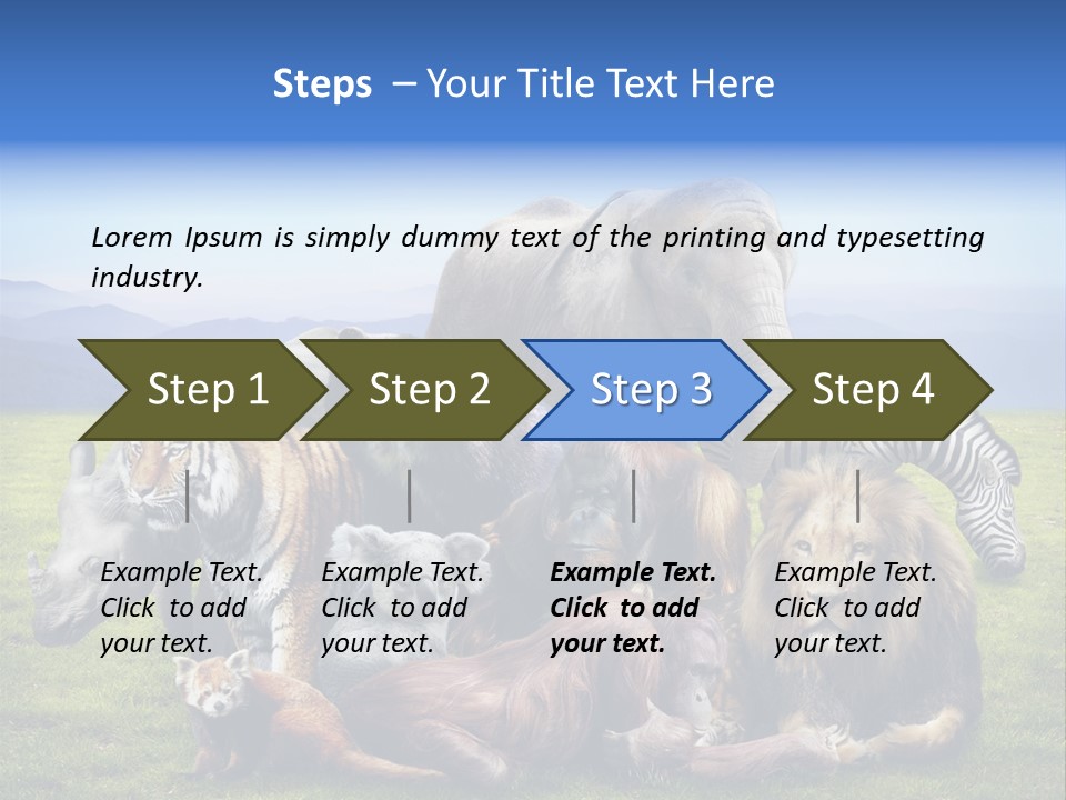 Vacation Environmental Red Panda PowerPoint Template