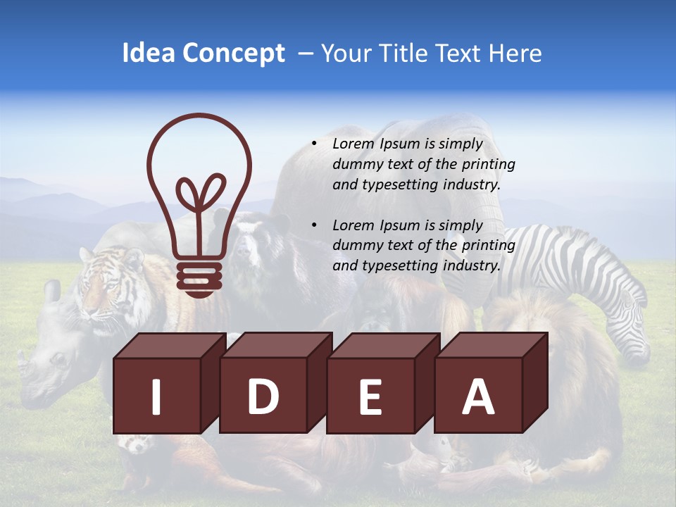 Vacation Environmental Red Panda PowerPoint Template