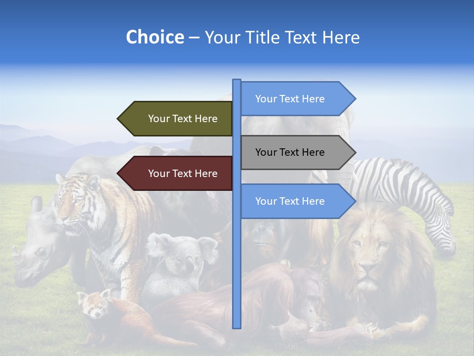 Vacation Environmental Red Panda PowerPoint Template