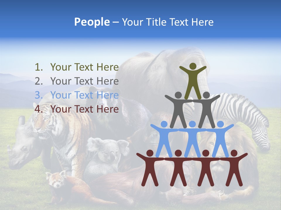 Vacation Environmental Red Panda PowerPoint Template