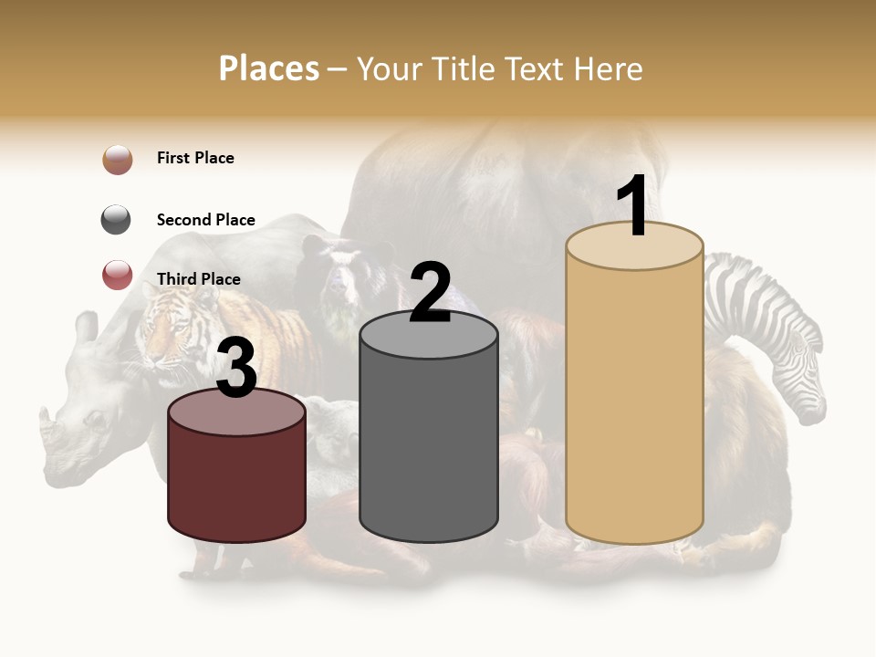 Siberian Group Creatures PowerPoint Template