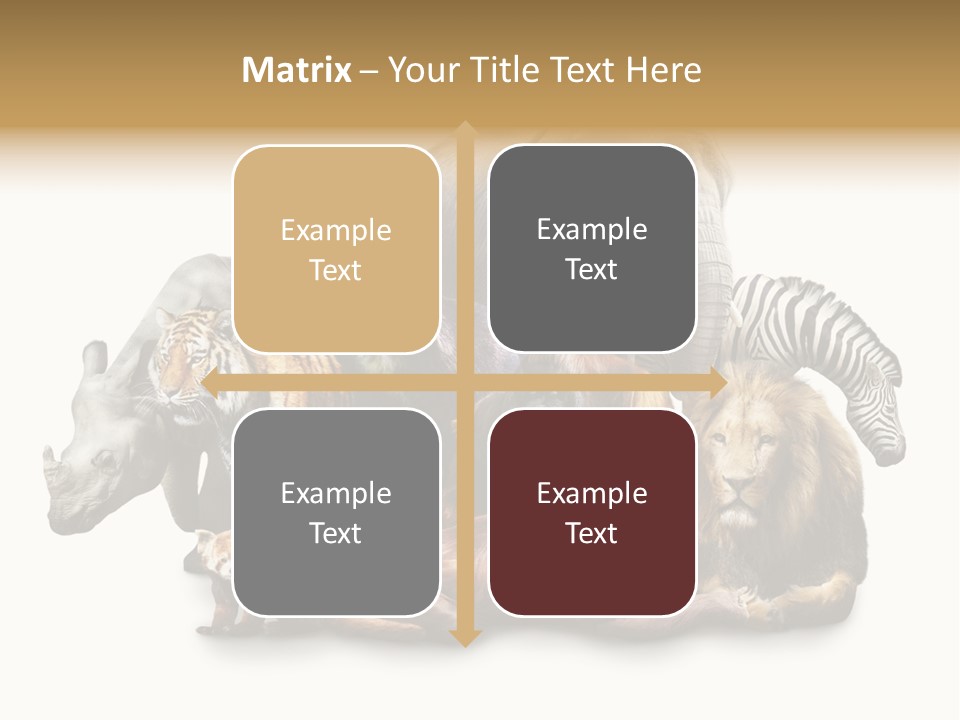 Siberian Group Creatures PowerPoint Template