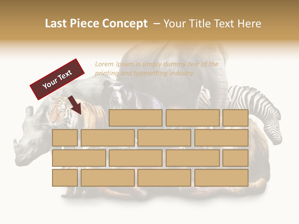 Siberian Group Creatures PowerPoint Template