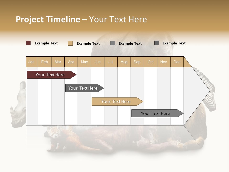 Siberian Group Creatures PowerPoint Template