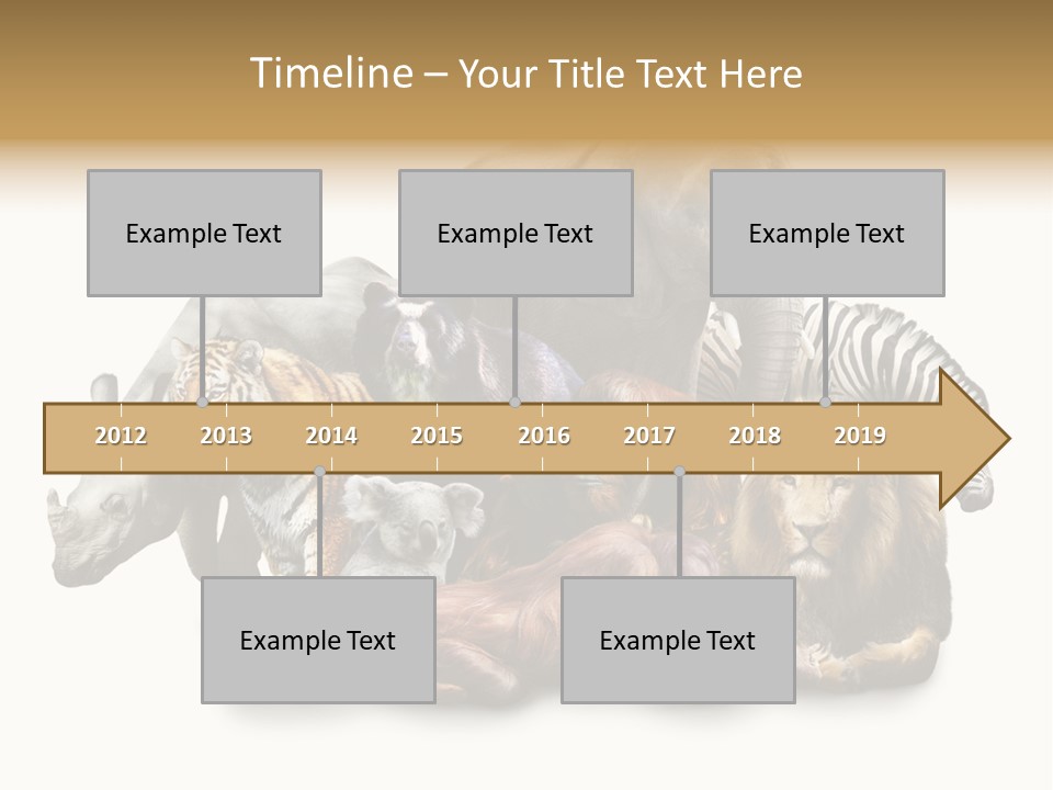Siberian Group Creatures PowerPoint Template