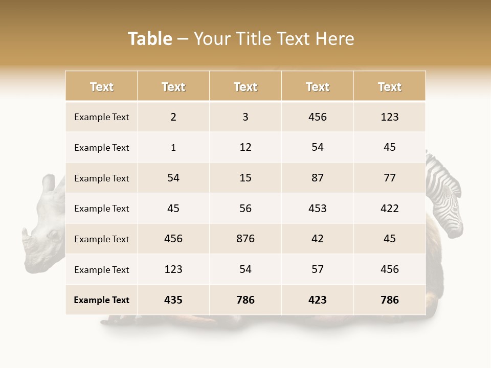 Siberian Group Creatures PowerPoint Template
