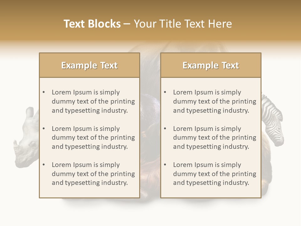 Siberian Group Creatures PowerPoint Template