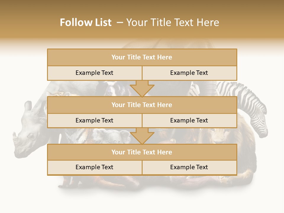 Siberian Group Creatures PowerPoint Template