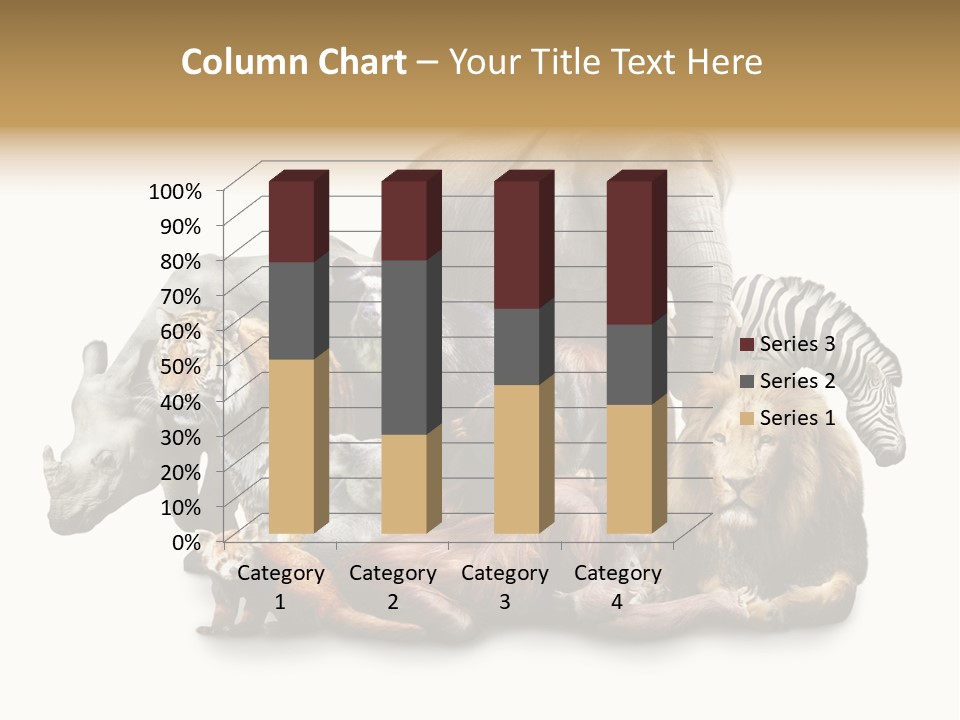 Siberian Group Creatures PowerPoint Template