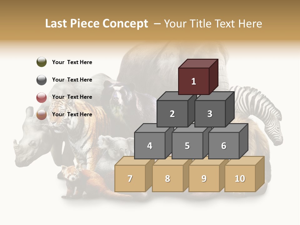 Siberian Group Creatures PowerPoint Template