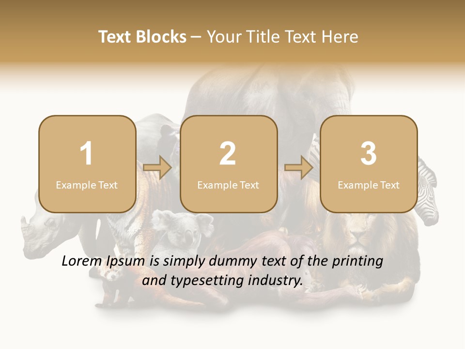 Siberian Group Creatures PowerPoint Template