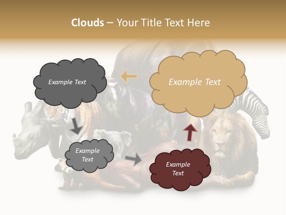 Siberian Group Creatures PowerPoint Template