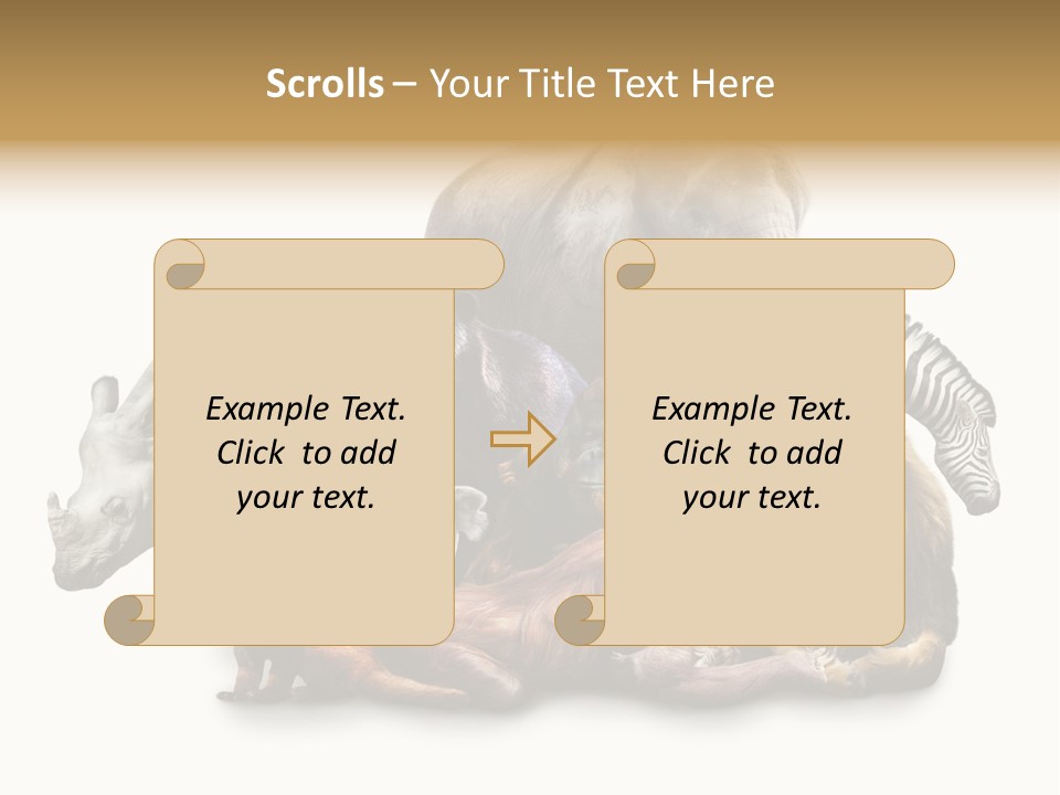 Siberian Group Creatures PowerPoint Template