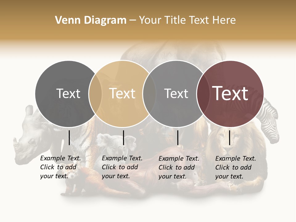 Siberian Group Creatures PowerPoint Template