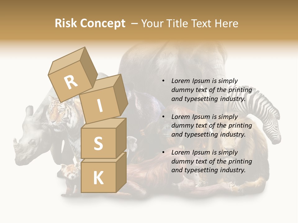 Siberian Group Creatures PowerPoint Template