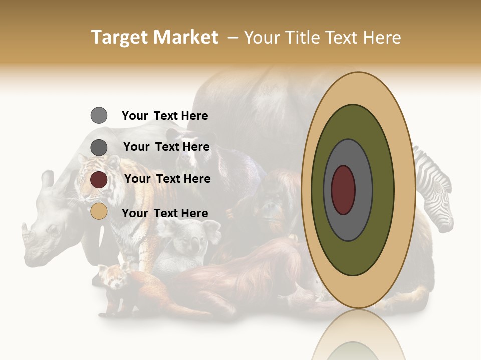 Siberian Group Creatures PowerPoint Template