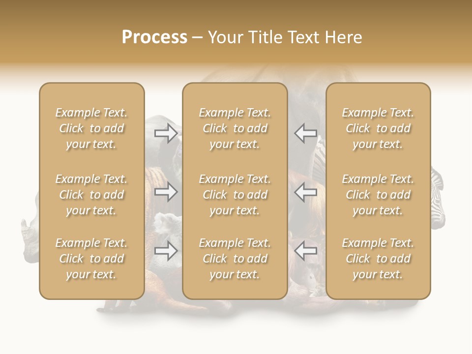 Siberian Group Creatures PowerPoint Template