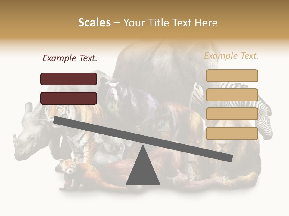 Siberian Group Creatures PowerPoint Template