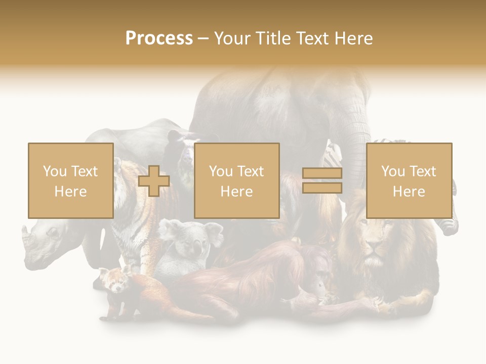 Siberian Group Creatures PowerPoint Template