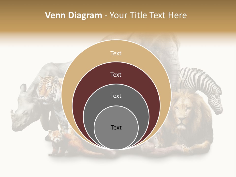 Siberian Group Creatures PowerPoint Template