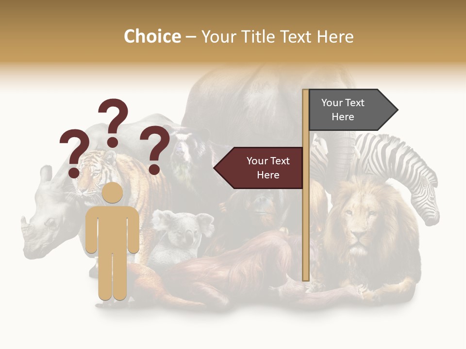 Siberian Group Creatures PowerPoint Template