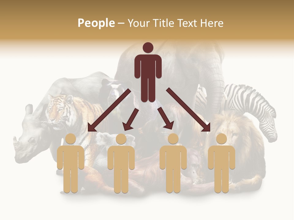 Siberian Group Creatures PowerPoint Template